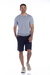 Polo maquinetada com elastano azul claro - comprar online
