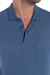 Polo com Bolso Azul em Piquet - comprar online