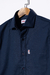 Camisa Casual USTOP tricoline com elastano marinho