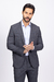 TERNO SLIM FIT XADREZ CINZA - loja online