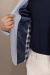 Blazer azul claro meio forro em algodão com viscose - loja online