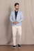 Blazer azul claro meio forro em algodão com viscose - Garbo - Loja Online de Moda Masculina