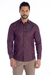 Camisa Vinho Micro Xadrez Slim Fit - comprar online