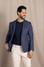 Blazer azul com elastano texturado - Garbo - Loja Online de Moda Masculina