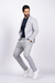 BLAZER SLIM FIT EM MOLETOM COM ELASTANO CINZA - comprar online