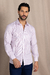 Camisa branca / vermelho micro xadrez confort com bolso - Garbo - Loja Online de Moda Masculina