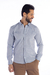 Camisa Azul Mescla Passa Fácil Slim Fit - comprar online