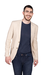 BLAZER CASUAL BEGE DE LINHO COM VISCOSE - comprar online