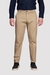 CALÇA CASUAL DE LINHO COM ELASTANO BEGE - comprar online