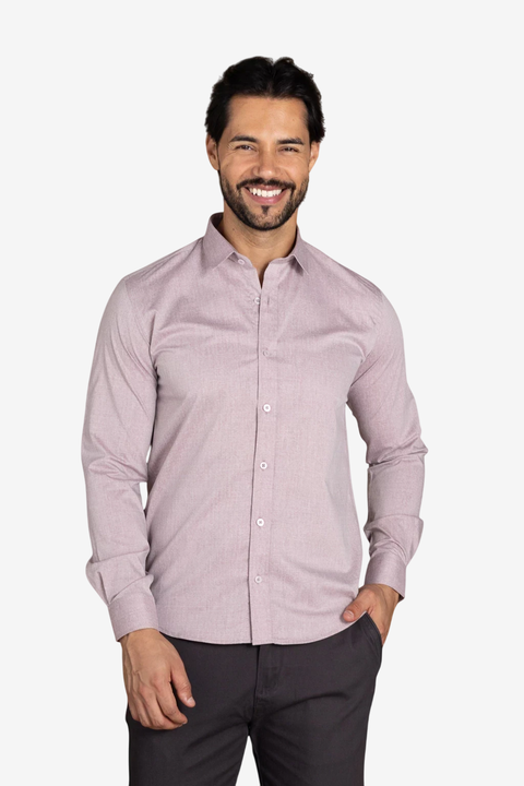 Camisa mescla tecno vermelha - Slim Fit - comprar online