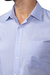Camisa Azul Confort com Bolso na internet