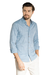 Camisa Casual texturada em algodão azul - comprar online