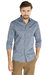 Camisa Casual texturada em algodão azul escuro - comprar online