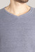 CAMISETA CANELADA GOLA V AZUL na internet