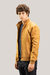 JAQUETA SUEDE COM ZIPER AMARELO na internet