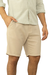 Bermuda de linho com viscose bege