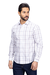 Camisa Casual Xadrez Branca Garbo - comprar online