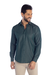 Camisa Verde Musgo Poá Slim Fit - comprar online