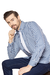 CAMISA XADREZ SLIM FIT CASUAL AZUL - comprar online