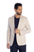 Blazer Linho com Modal Slim Bege