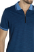 Polo Mescla com zíper azul Garbo - Garbo - Loja Online de Moda Masculina