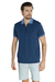 Polo Mescla com zíper azul Garbo