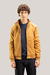JAQUETA SUEDE COM ZIPER AMARELO - comprar online