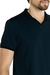 Polo sem botão marinho Garbo Casual Series - comprar online
