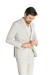 Blazer Casual de algodão listrado bege - Garbo - Loja Online de Moda Masculina