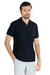 Polo Mescla com zíper preto Garbo