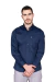 Camisa Casual USTOP tricoline com elastano marinho - comprar online