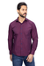Camisa Vinho Micro Xadrez - comprar online