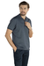 Polo Mescla com zíper azul escuro Garbo na internet