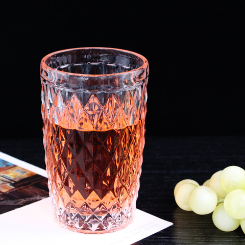 ￼Jogo 6 Copos Vidro Vinho Água Resistente Bico Abacaxi 370ml Mesa Posta
