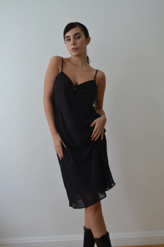Slip dress negro - comprar online