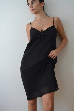 Slip dress negro