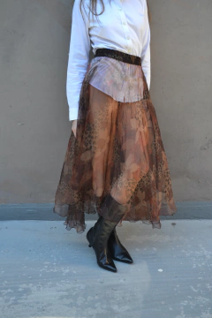 Falda gasa leopard - Trop vintage & second hand 