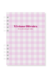 Caderno Personalizado Xadrex rosa