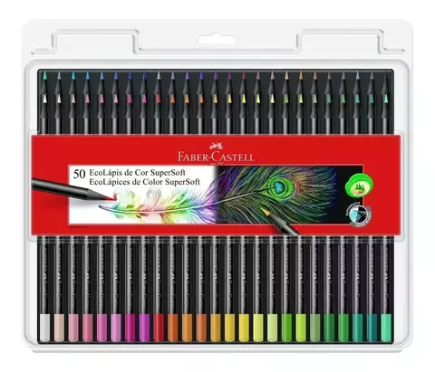 Lápices de colores supersoft X 50 - Faber castell -