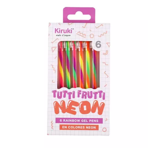 Lapiceras Tutti Frutti Neon x6 - Kiruki -