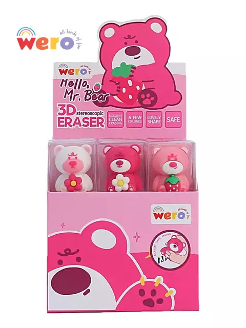 Goma de borrar coleccionable Mr Bear - Wero - - comprar online