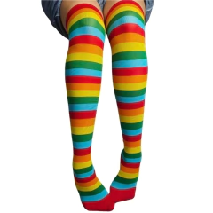 Meia 7/8 Colorida listrada - comprar online