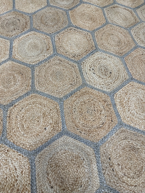 ALFOMBRA YUTE HEXA 160X230