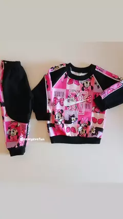Imagen de CONJUNTO ALGODON PREMIUM FRISADO MINNIE FUCSIA