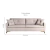 Sofá 3 Lugares Viena Linho Bege 230 cm - comprar online