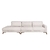 Sofá 6 Lugares Henry com Chaise Esquerdo Veludo Bege