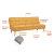 Sofá-Cama 3 Lugares Casal Venice Amarelo - loja online