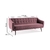 Sofá-Cama Casal 3 Lugares Beatriz Veludo Rosa - comprar online