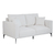 Sofá Unne 2 Lugares com Molas Ensacadas Bouclé Off White 170 cm na internet