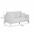 Sofá Unne 2 Lugares com Molas Ensacadas Bouclé Off White 170 cm - Keva | Conheça os Móveis Que Vão Descomplicar Sua Decoração.
